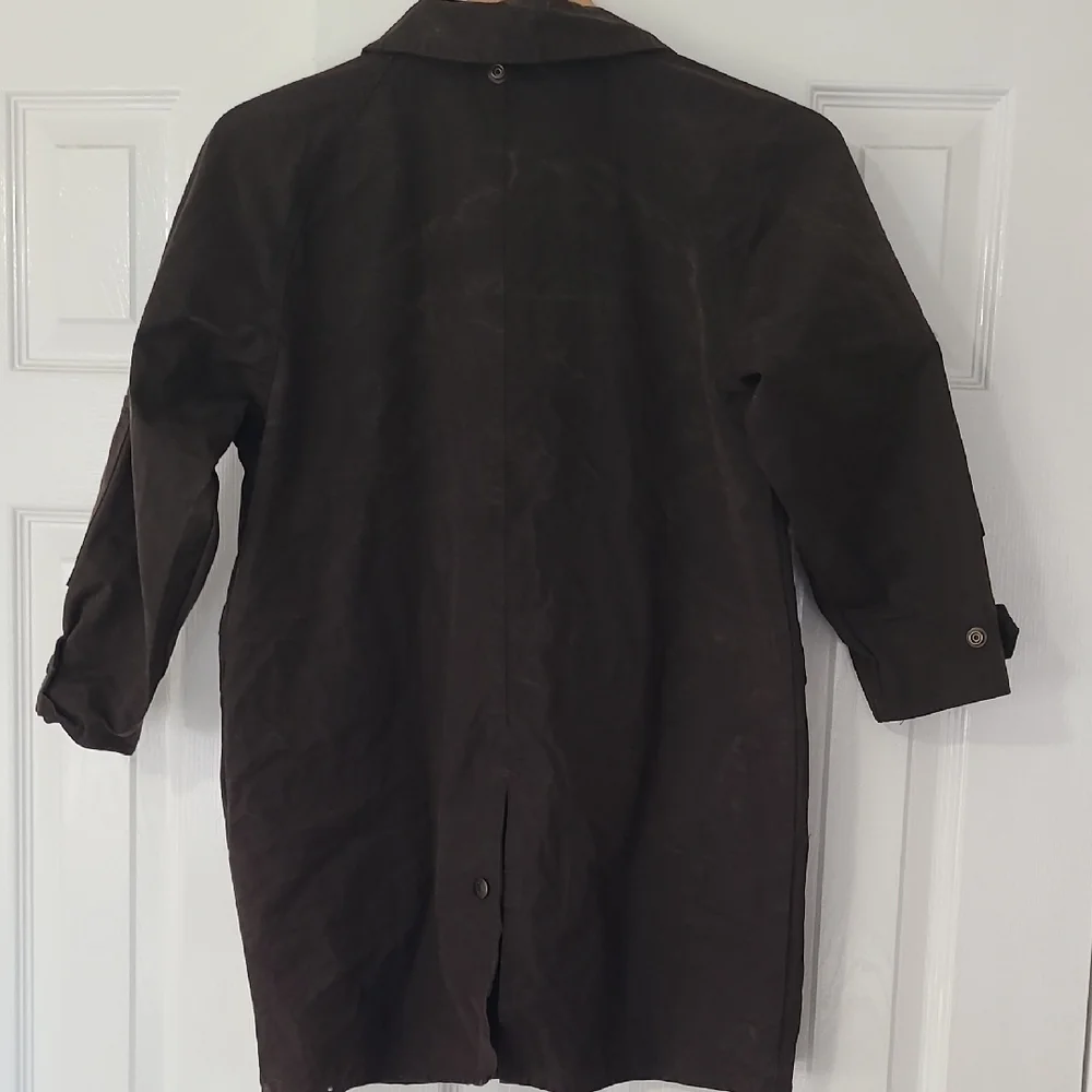 Outback Kids Long Oilskin Coat - The Kids Duster in Black